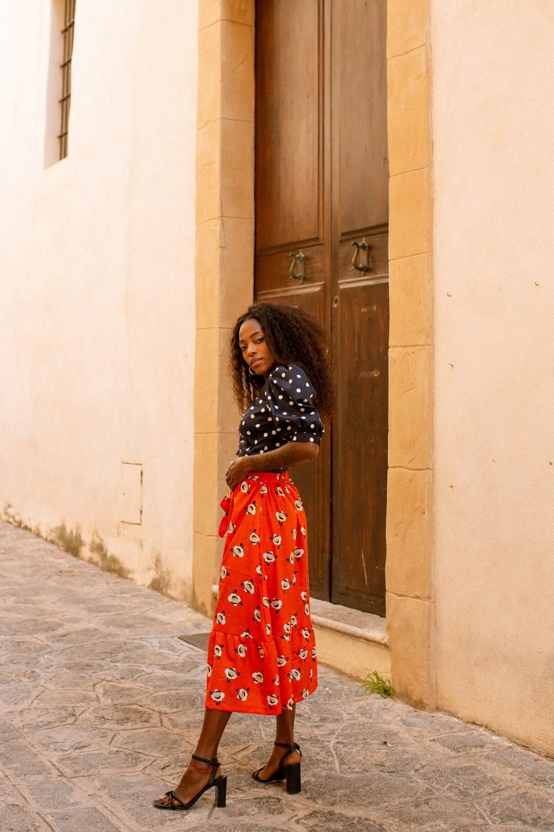 ALEXA Black and White polkadot Blouse - Image 3