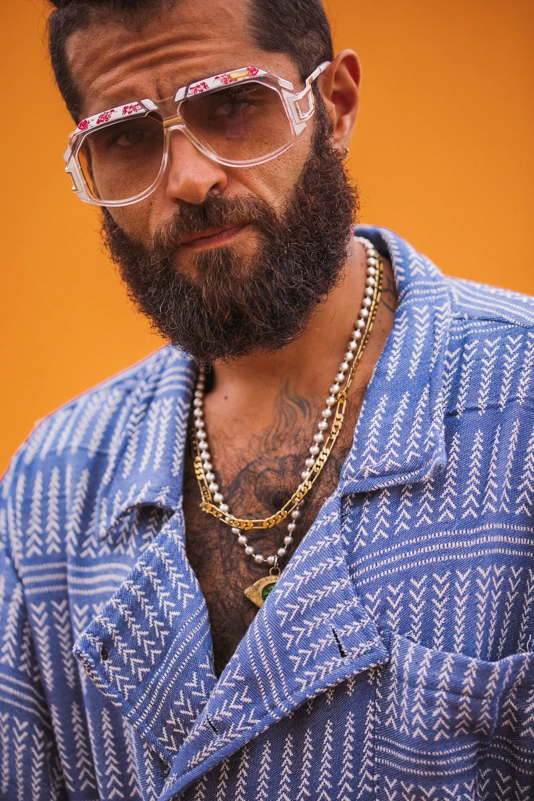 'BILLY' Woven double breasted mens Jacket - Image 5