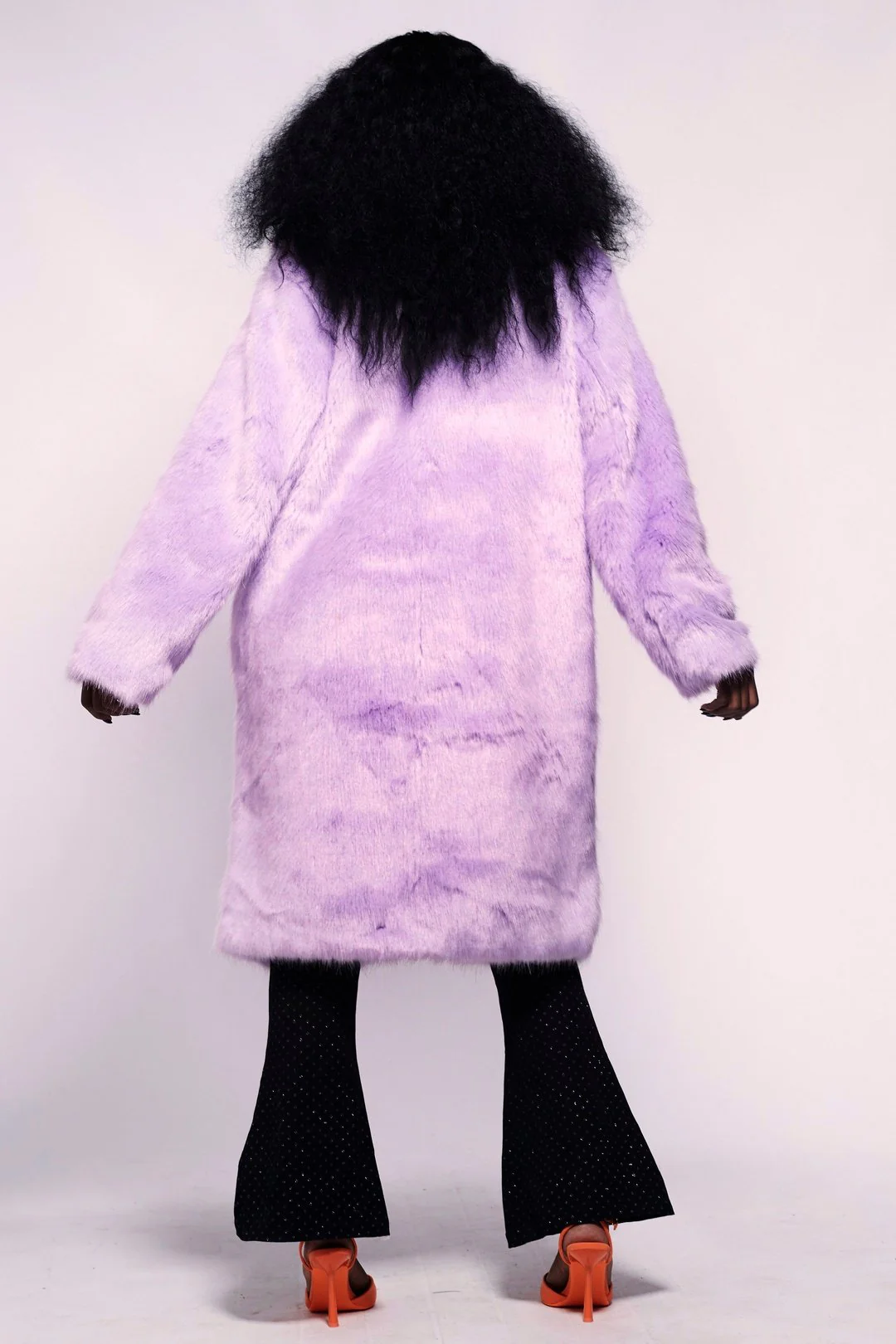 BUFFY Faux Fur Coat - Lilac Lush - Image 4