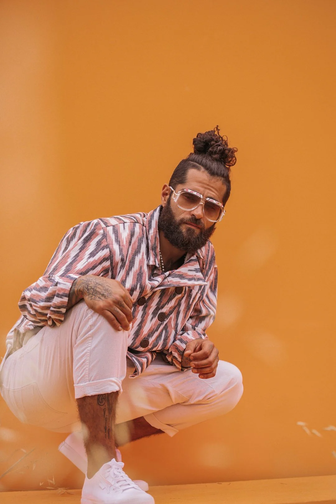 CHARLIE Zig Zag Woven Double Breasted Jacket - Image 5