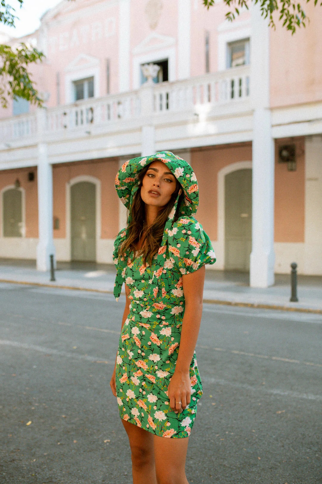 BRIMA Bucket Hat - Green floral - Image 4