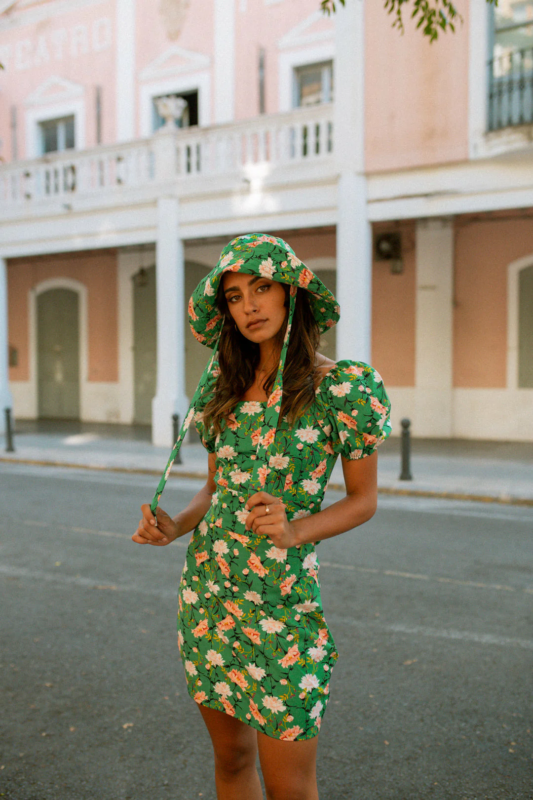 BRIMA Bucket Hat - Green floral - Image 8