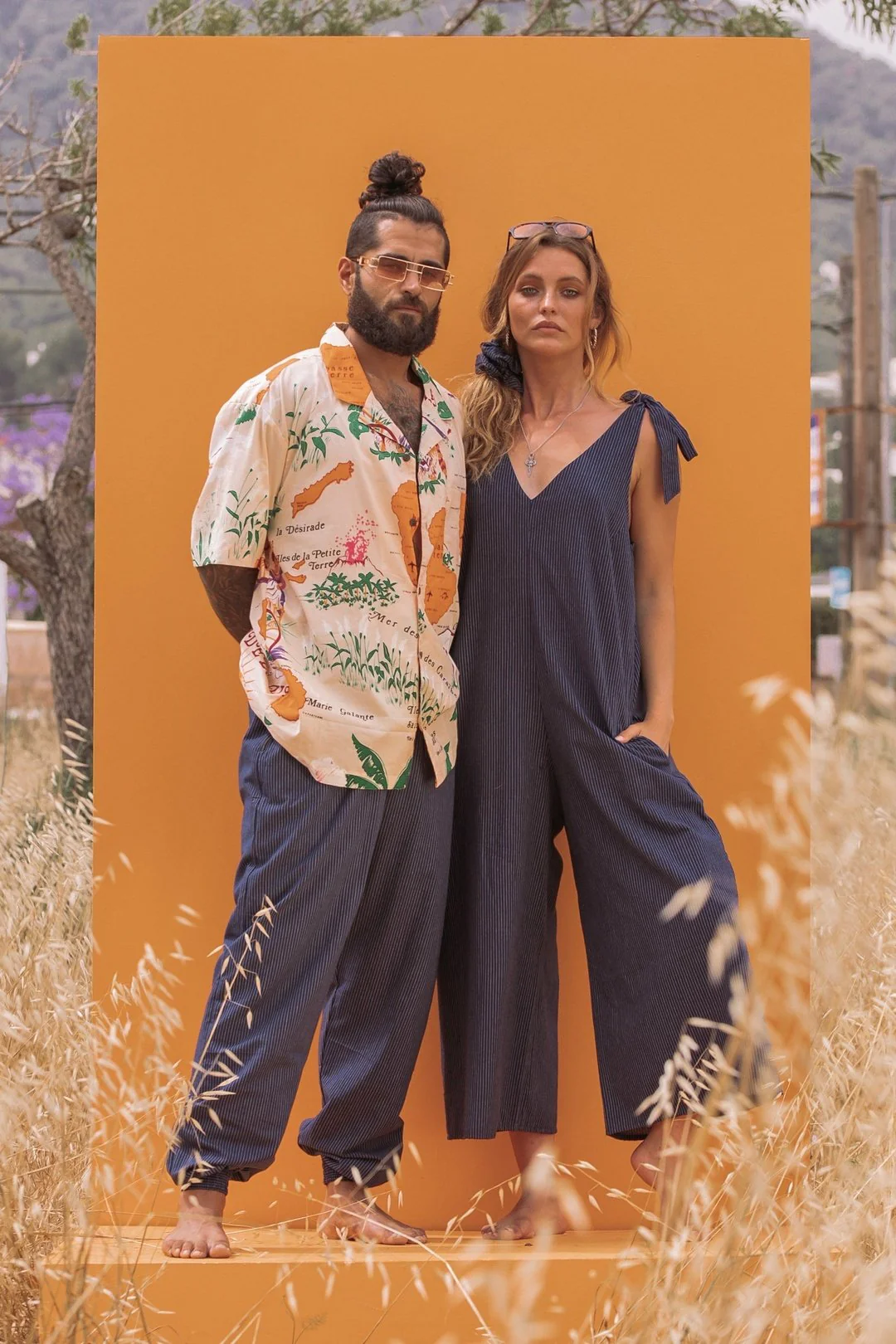 KIRI Navy Pin Stripe Jumpsuit - Image 5