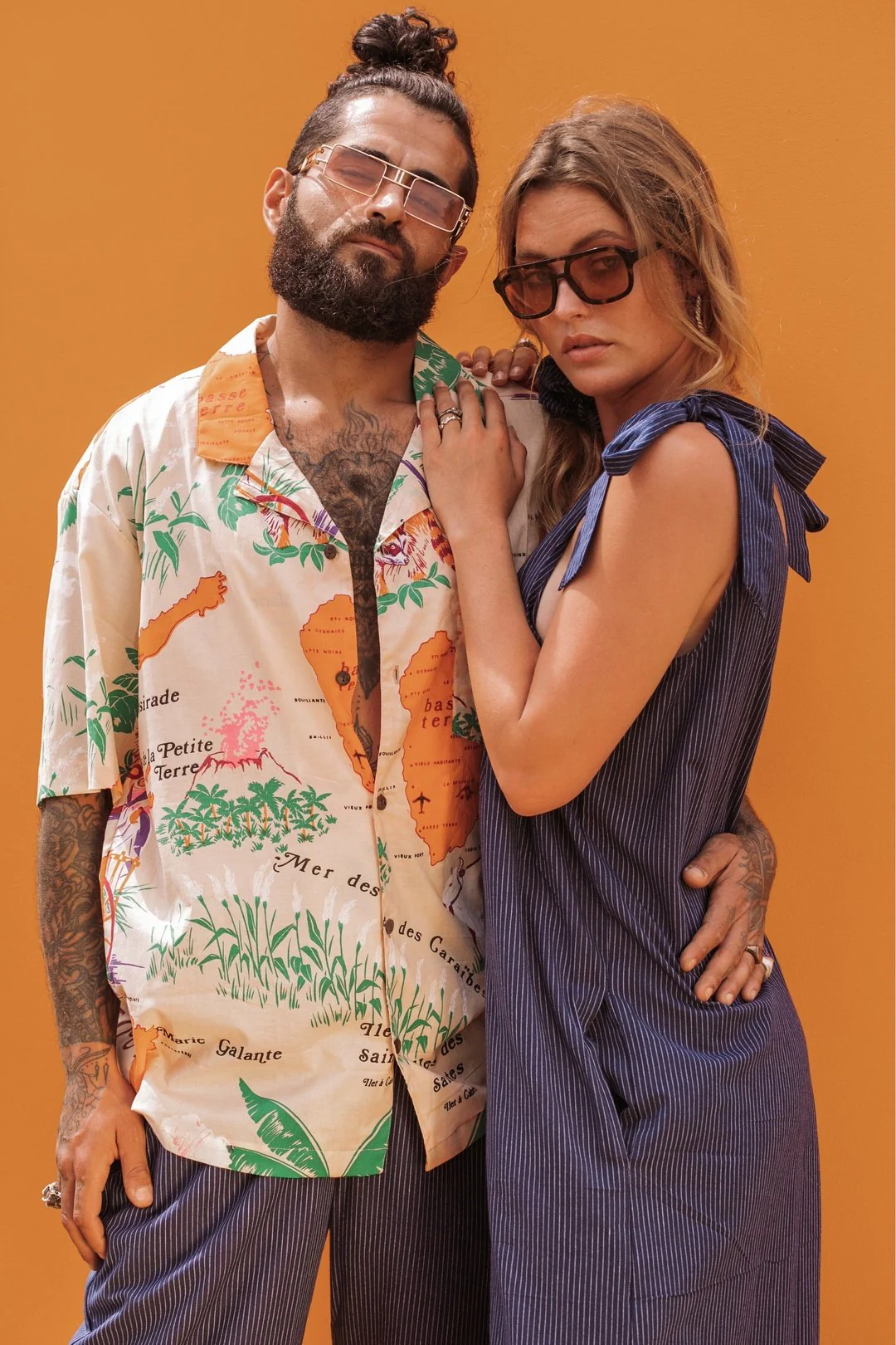 KIRI Navy Pin Stripe Jumpsuit - Image 8