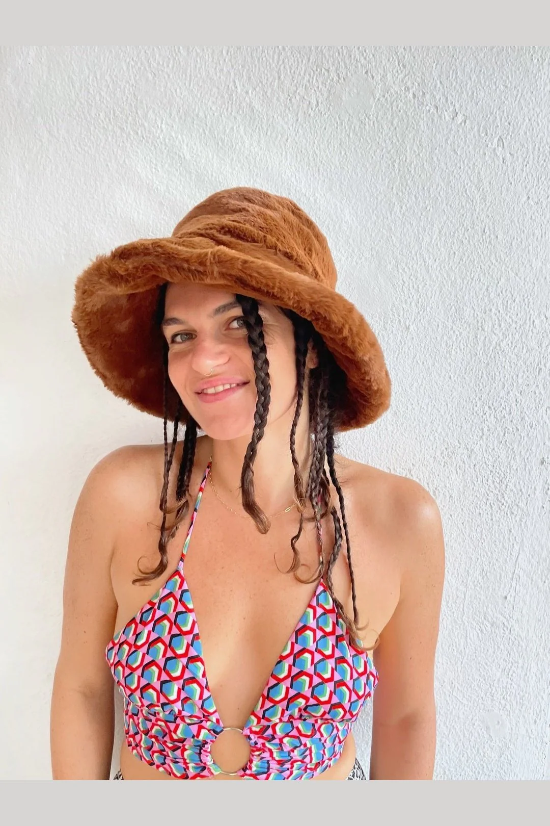 MEGA FLOOF Brown Bear Hat - Image 3