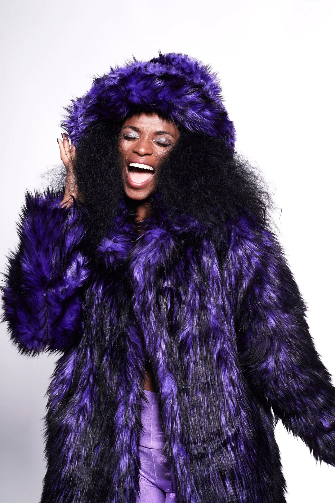 MEGA FLOOF Purple Rain Hat - Image 3