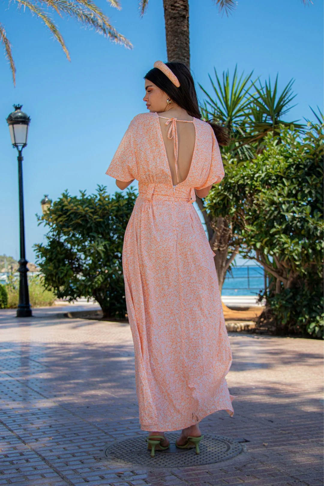 MILA Maxi Dress - Peachy Floral - Image 3