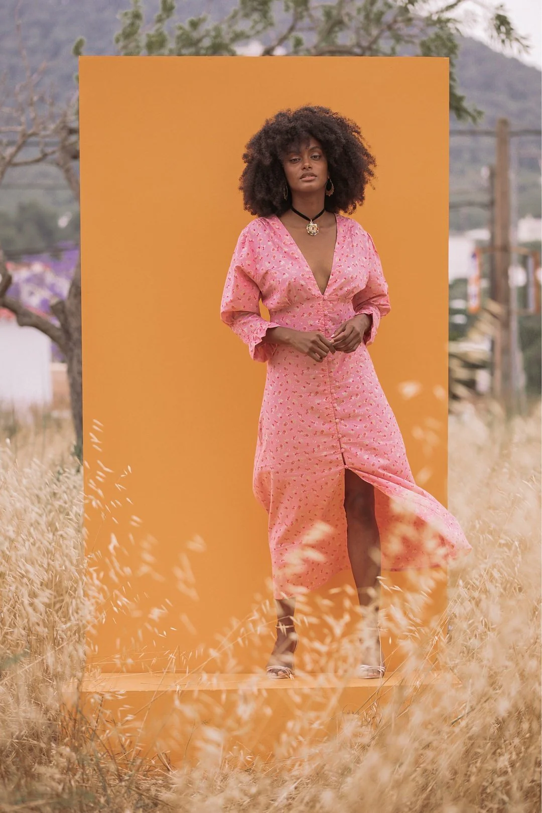 MABEL Cotton Dress - Pink - Image 5