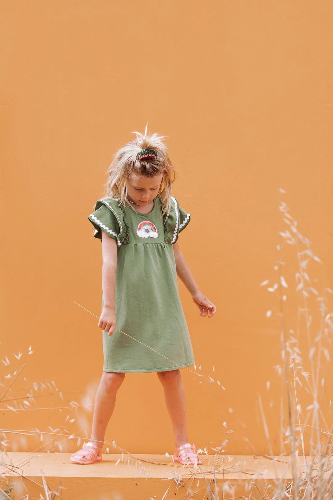 OVER THE RAINBOW Dress - Green - Image 4