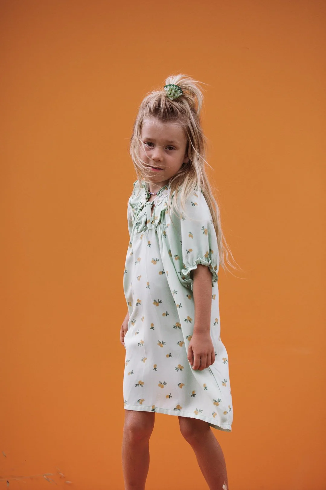 DAISY Dress Green Floral - Image 6