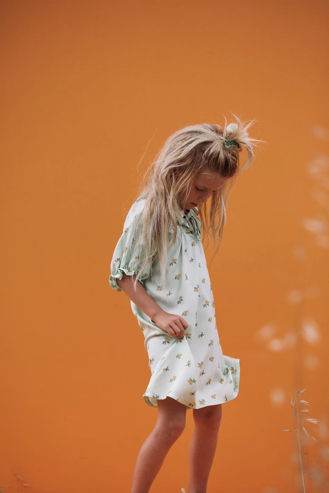 DAISY Dress Green Floral - Image 7