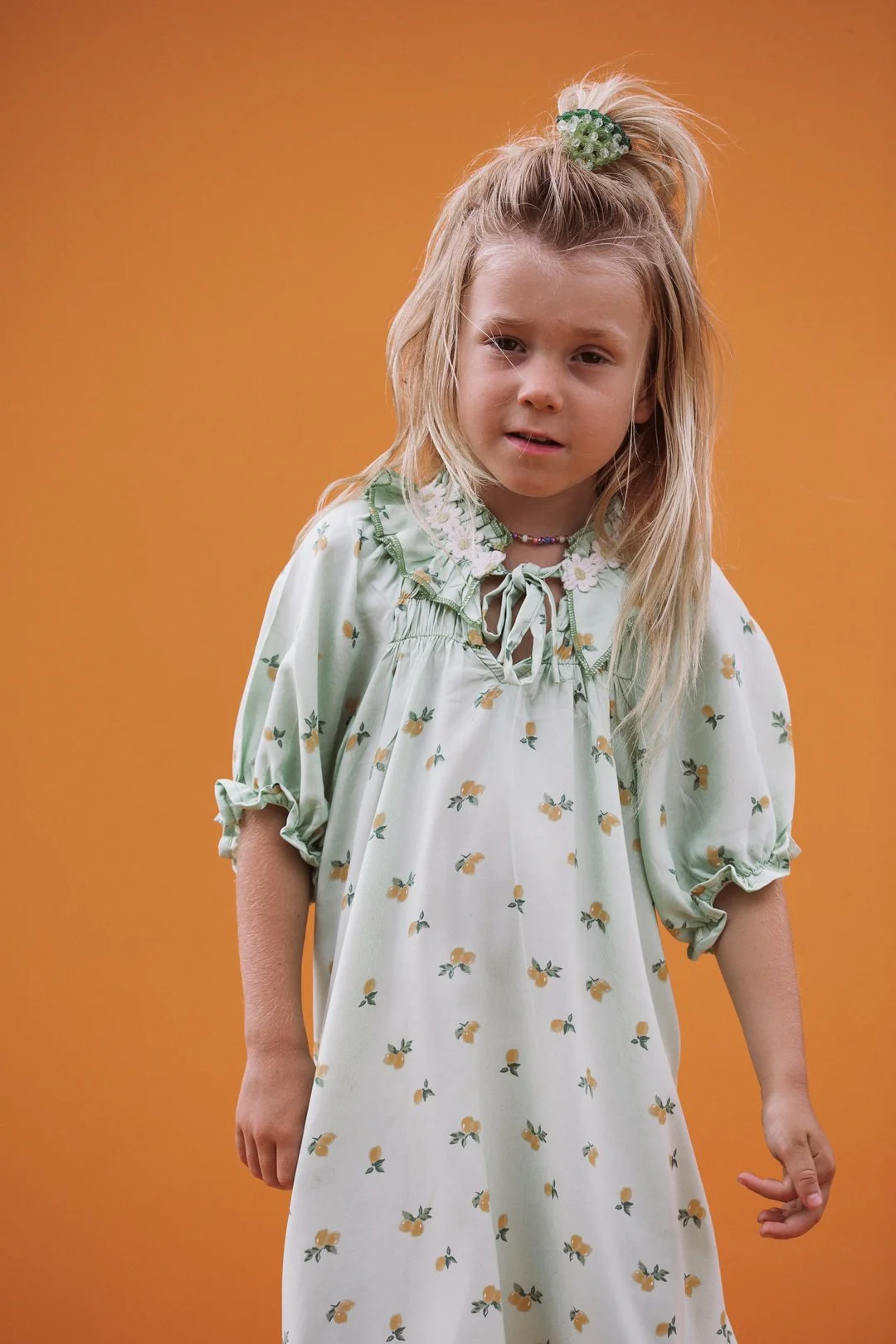 DAISY Dress Green Floral - Image 9