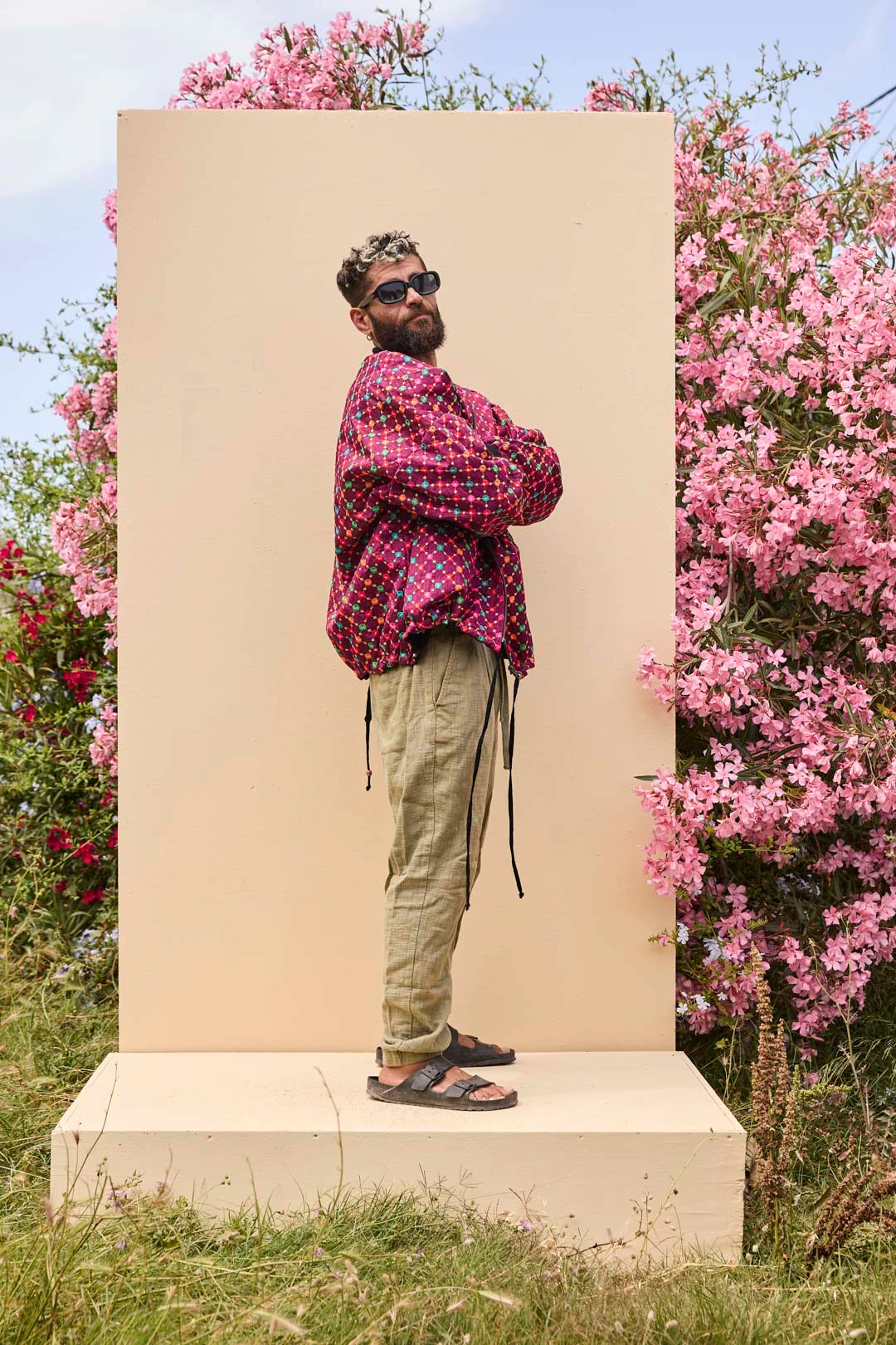 Noah Bomber Jacket Burgundy - Image 3