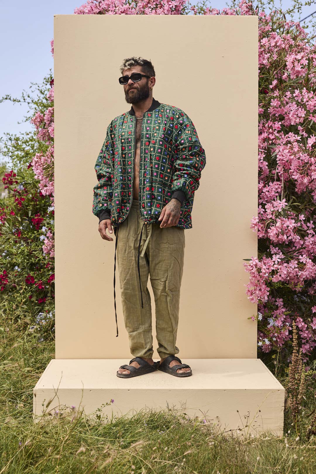 Noah Bomber Jacket Green Mirror - Image 3