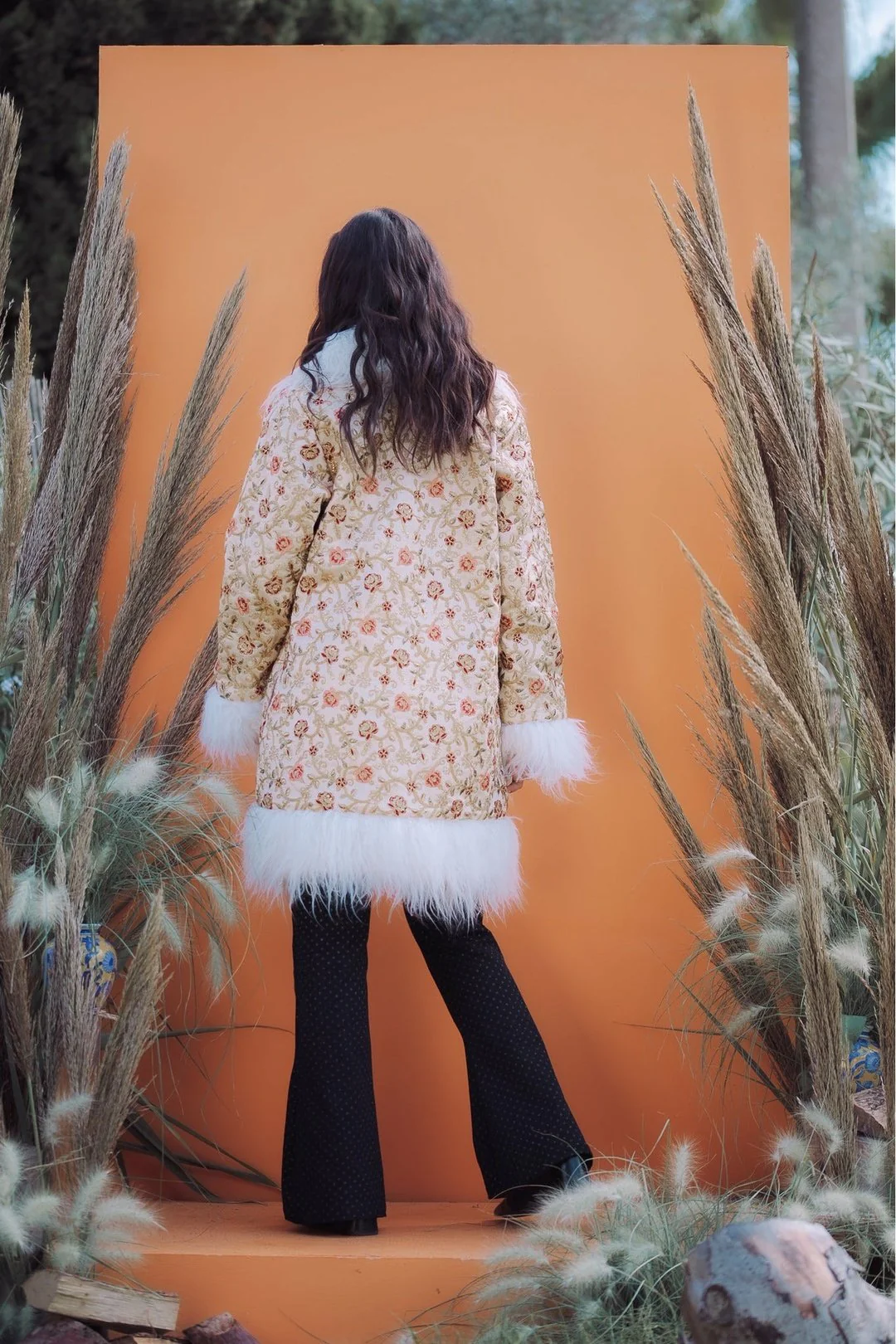 ROSA Cream Afghan Coat - Image 3