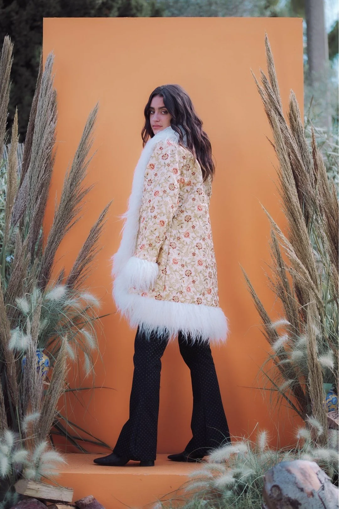 ROSA Cream Afghan Coat - Image 4