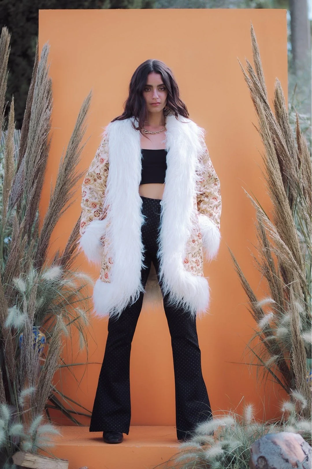 ROSA Cream Afghan Coat - Image 6