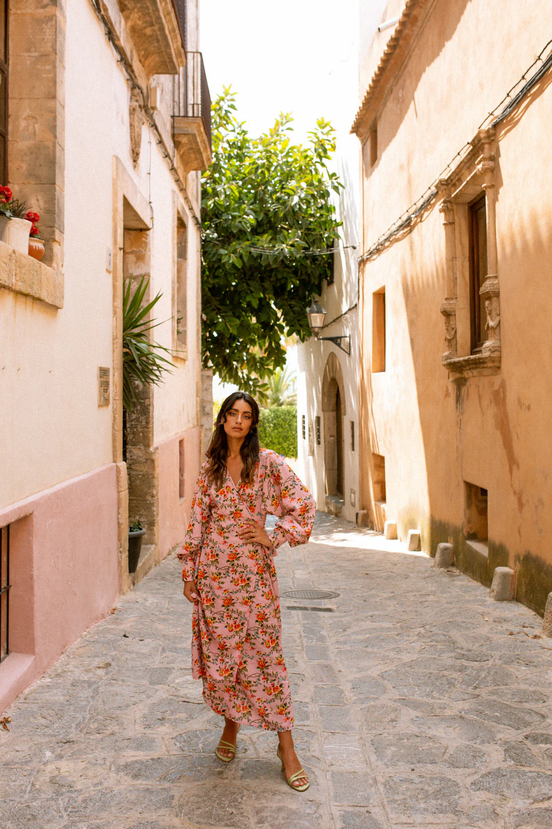 VIOLETTA wrap dress - Pretty Pink - Image 14