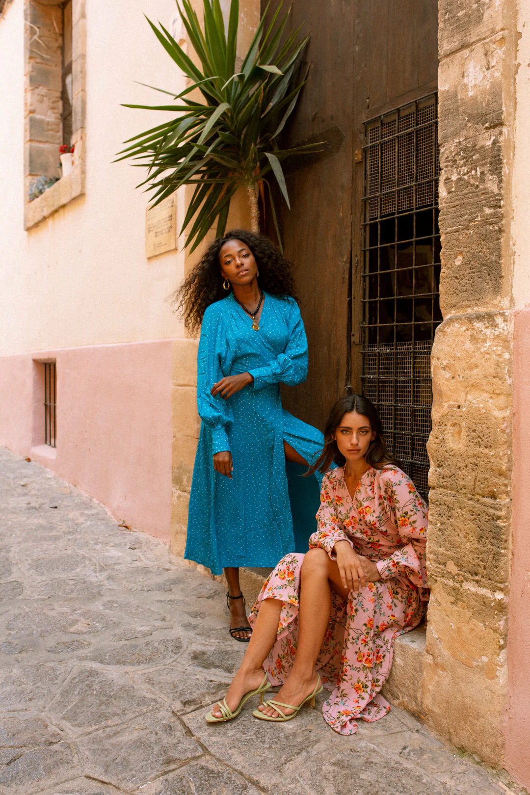 VIOLETTA wrap dress - Pretty Pink - Image 7