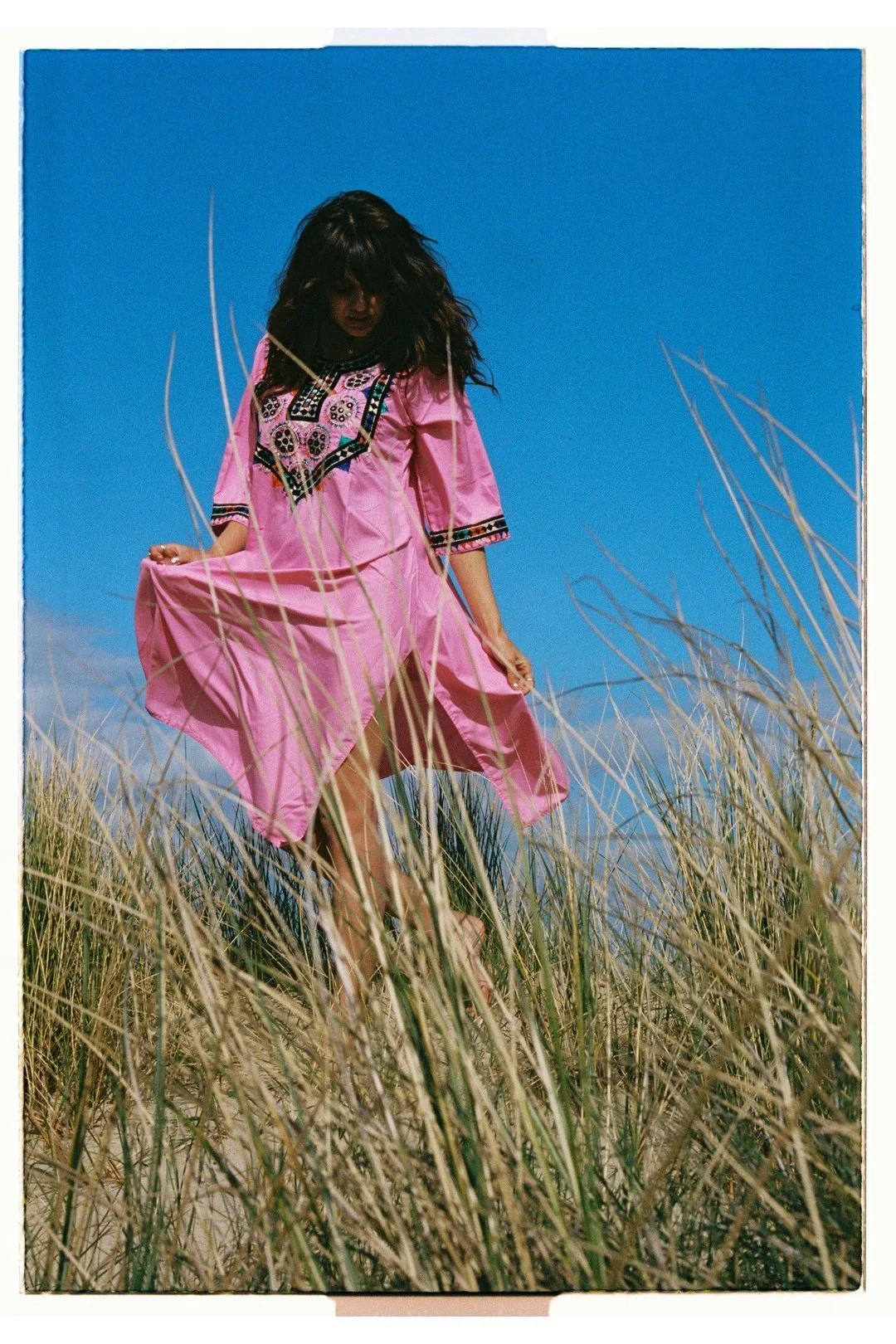 ZARAH embroidered dress - Pink - Image 5